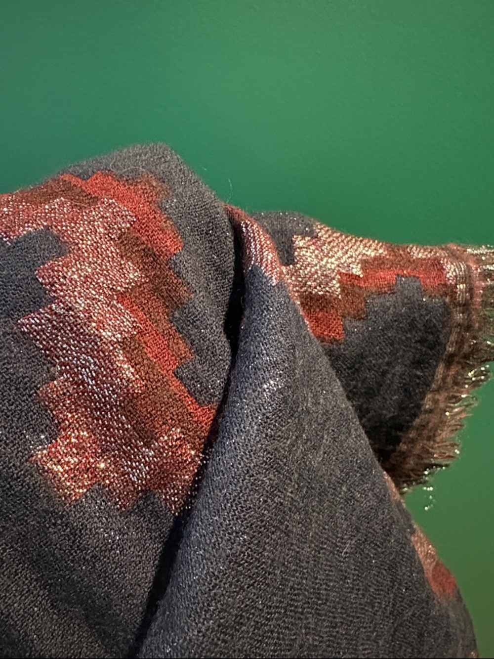 Wilfred Diamond mosaic Blanket scarf - Picture 6 of 6